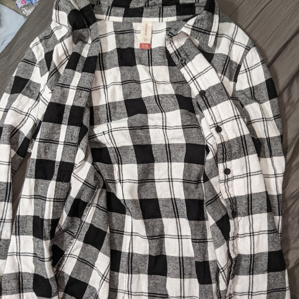 Black and white flannel